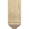 Ekena Millwork Merced Arts and Crafts Rough Sawn Bracket w/ Offset Brace, Douglas Fir, 8"W x 18"D x 18"H BKT0806X18X18MRC03RDF - alternate 2